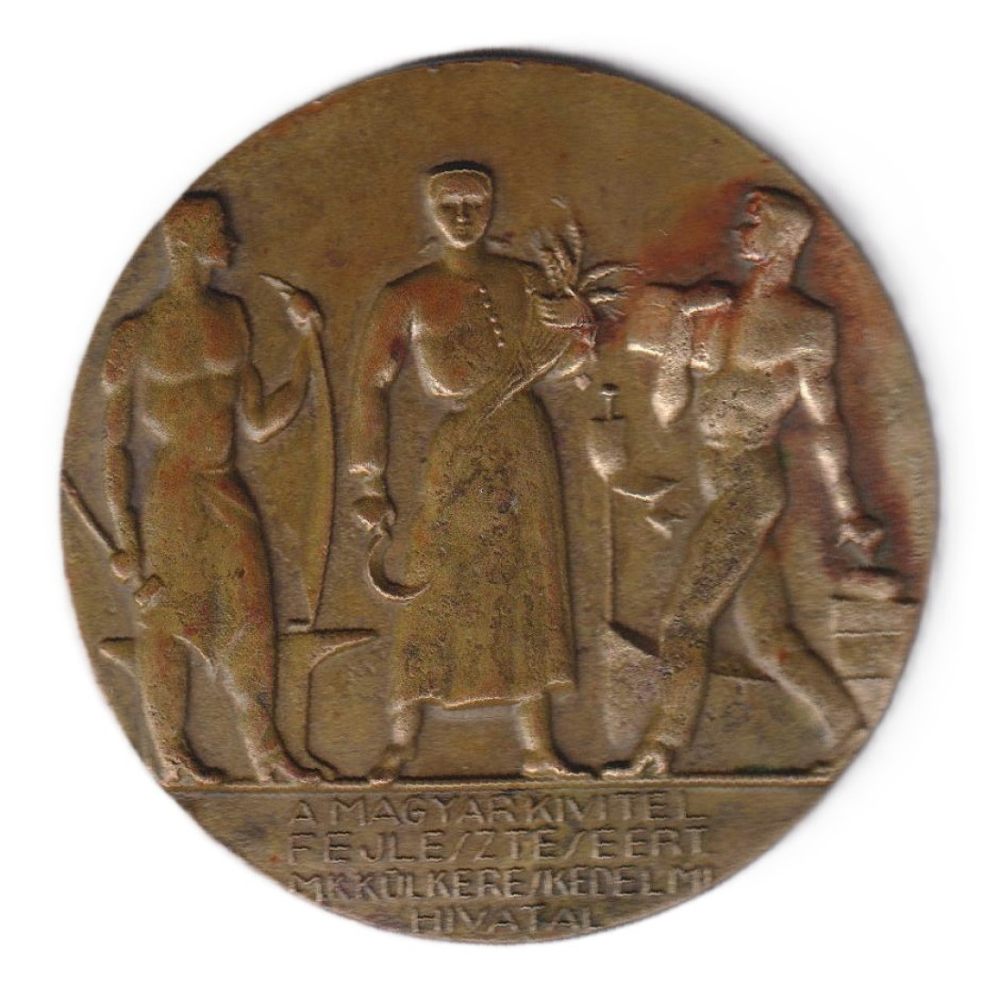 A Magyar kivitel fejlesztéséért M.K.Külkereskedelmi Hivatal Br. 70mm 122gr.