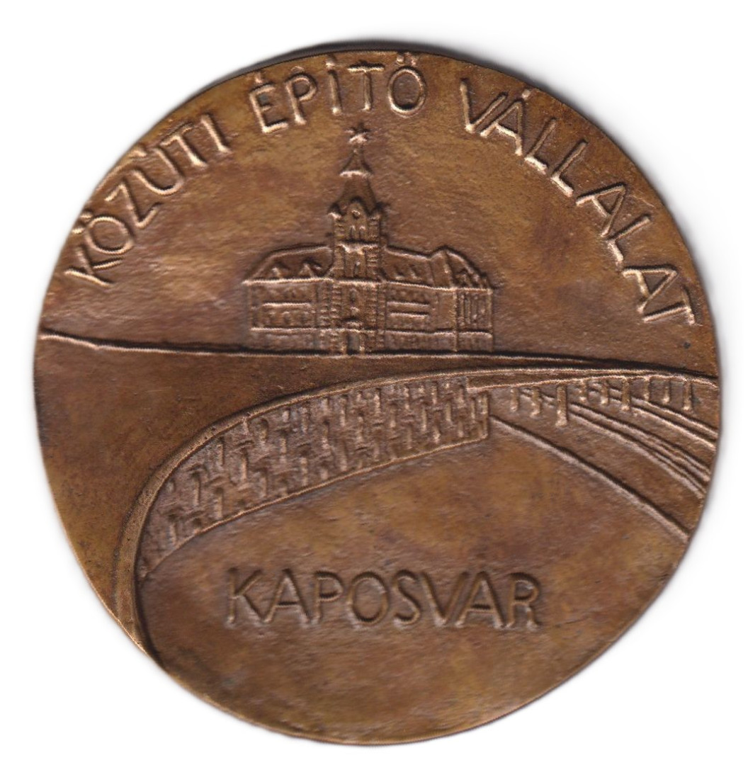 Közuti Építő Vállalat Kaposvár  Br. 83mm  192gr.