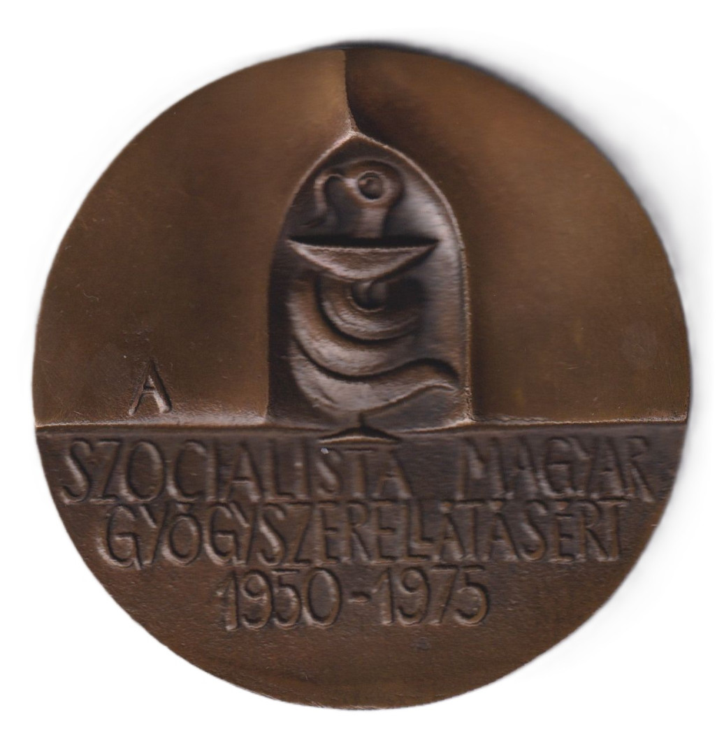 A Szocialista Magyar Gyógyszerellátásért 1950-1975. Ligeti Erika Br. 97mm  305gr