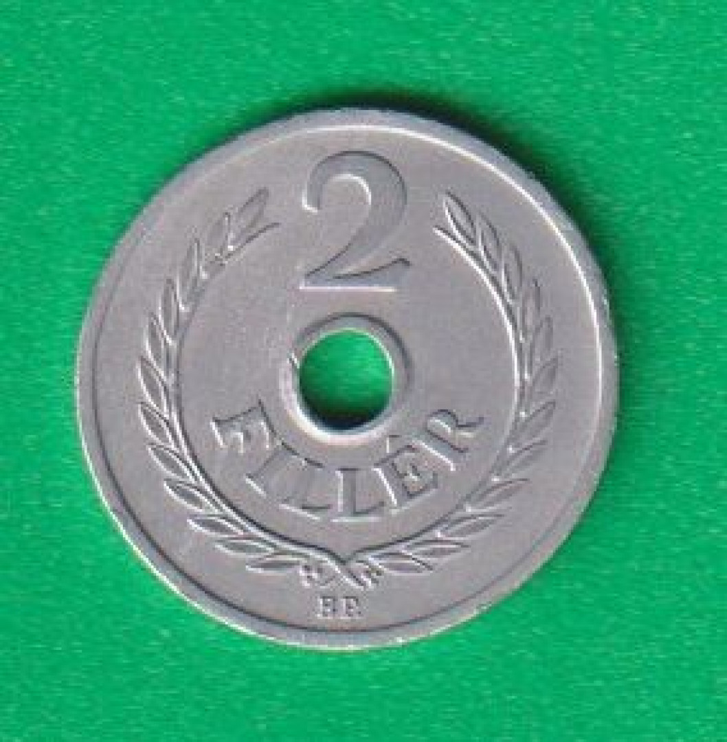 2 Fillér 1955. Alu. 18mm