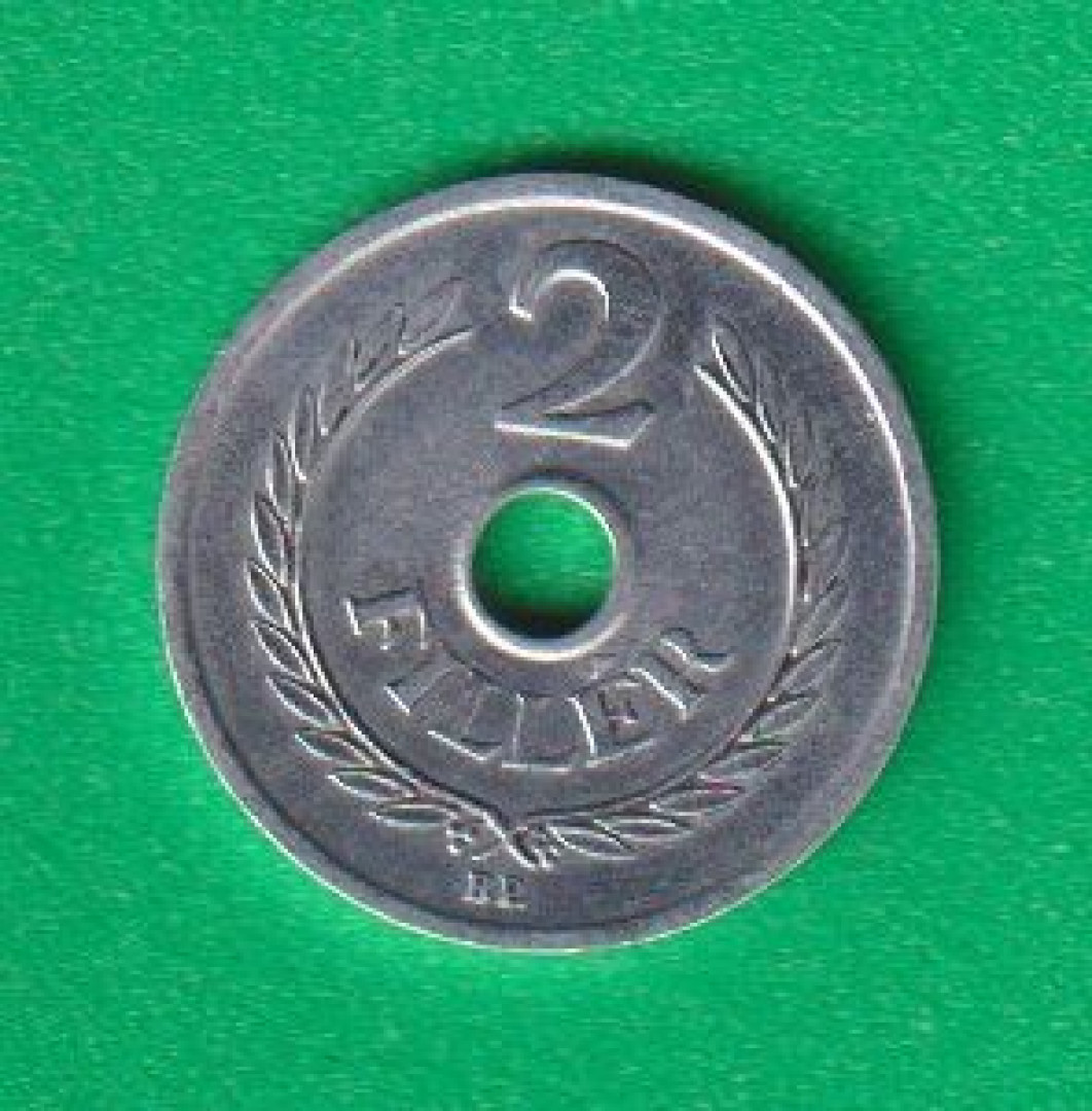 2 Fillér 1960. Alu. 18mm