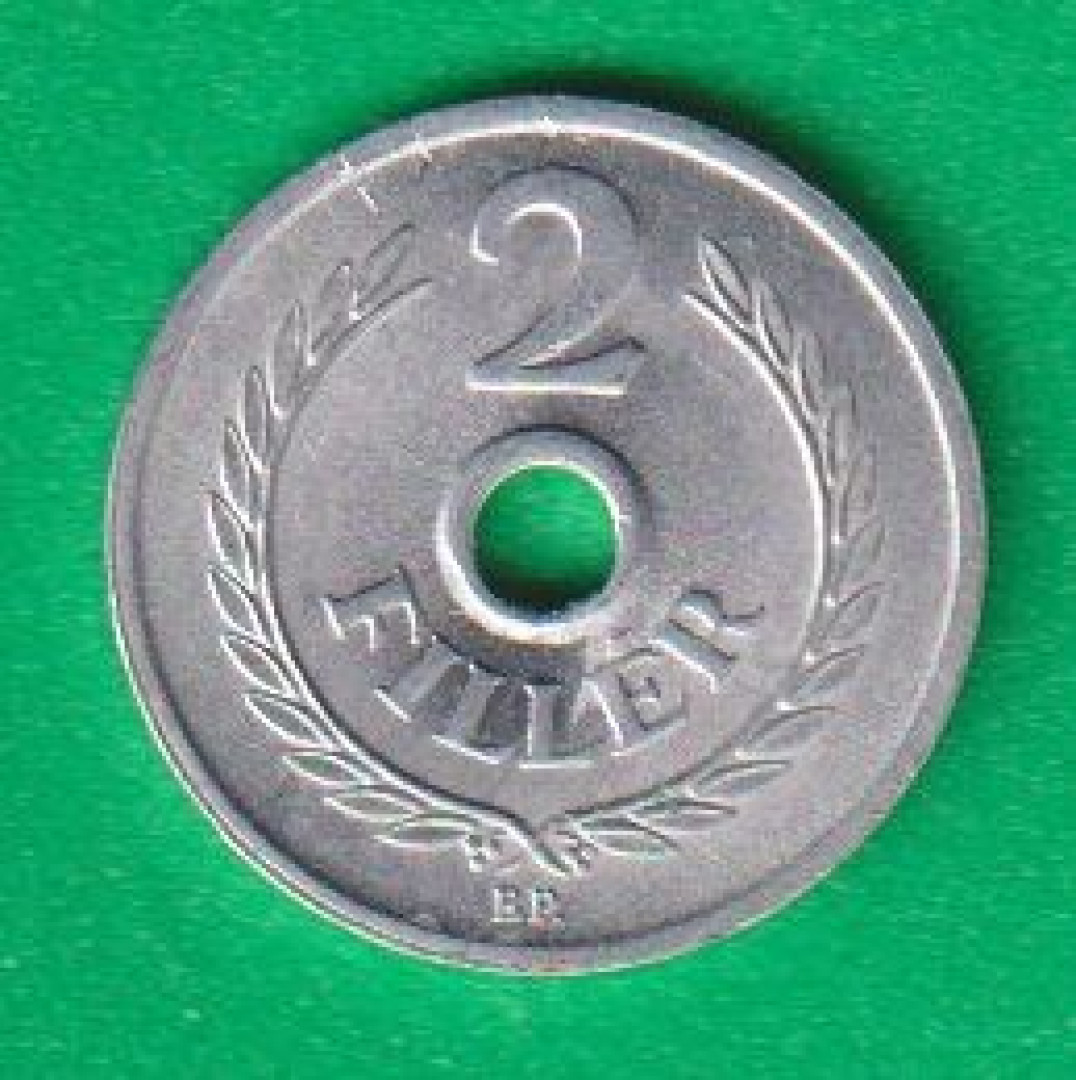 2 Fillér 1962. Alu. 18mm