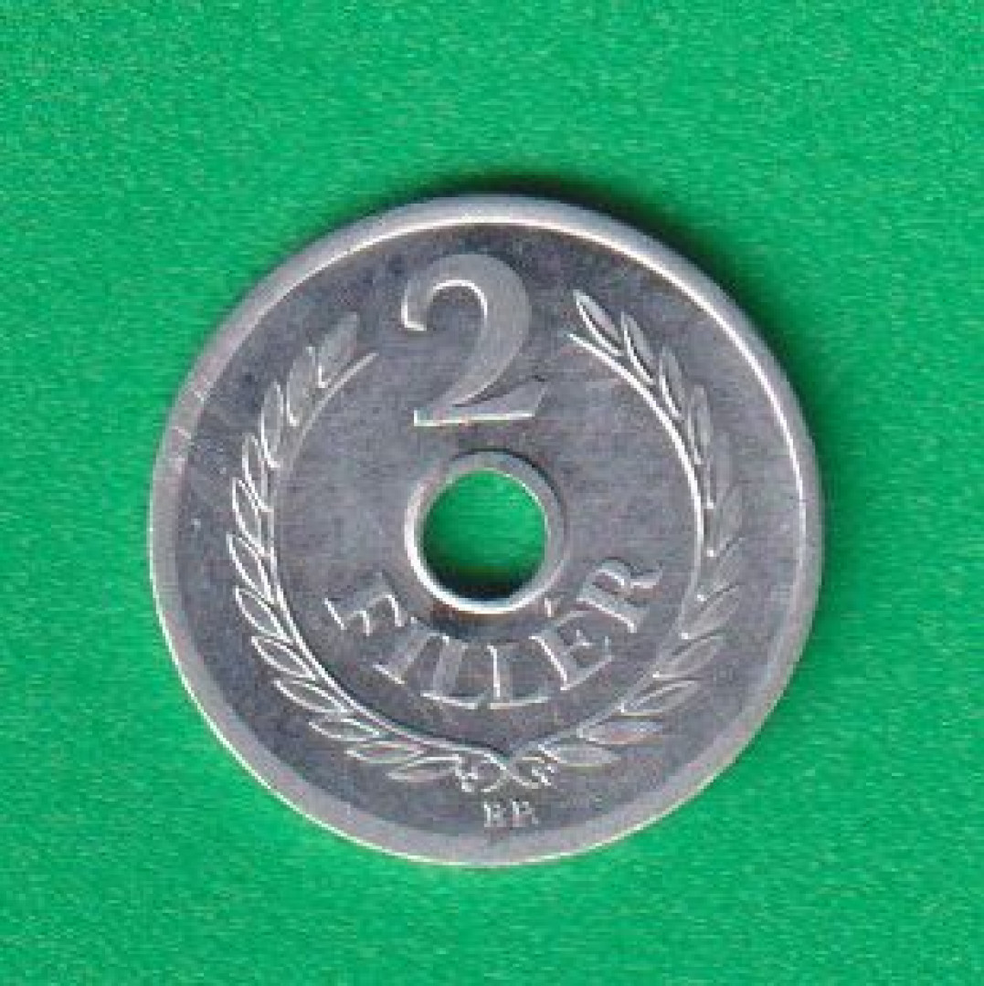 2 Fillér 1963. Alu. 18mm