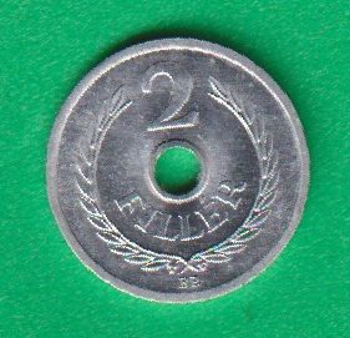 2 Fillér 1971. Alu. 18mm