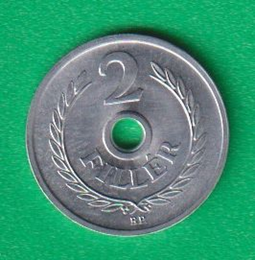 2 Fillér 1974. Alu. 18mm