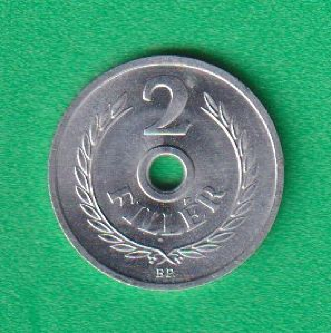 2 Fillér 1977. Alu. 18mm