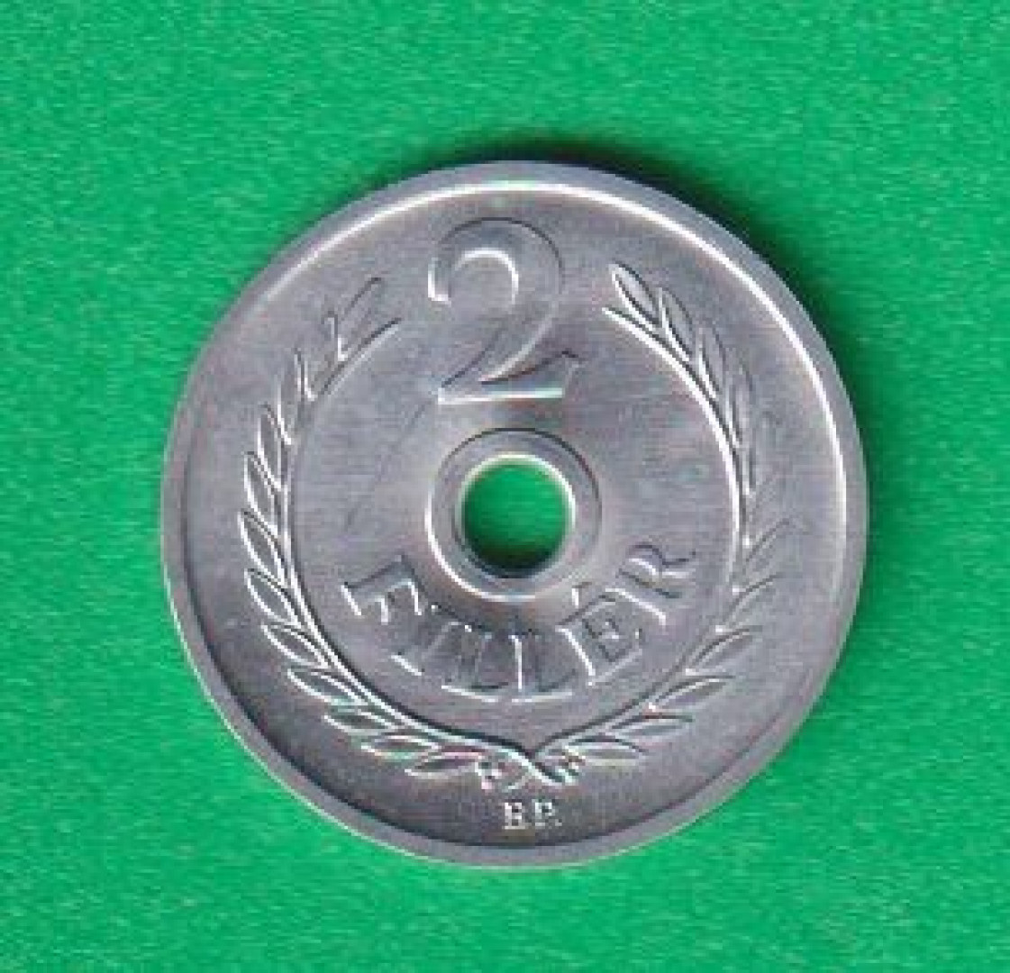 2 Fillér 1982. Alu. 18mm