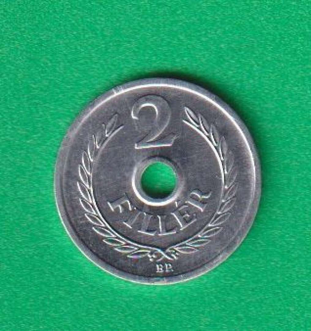 2 Fillér 1985. Alu. 18mm