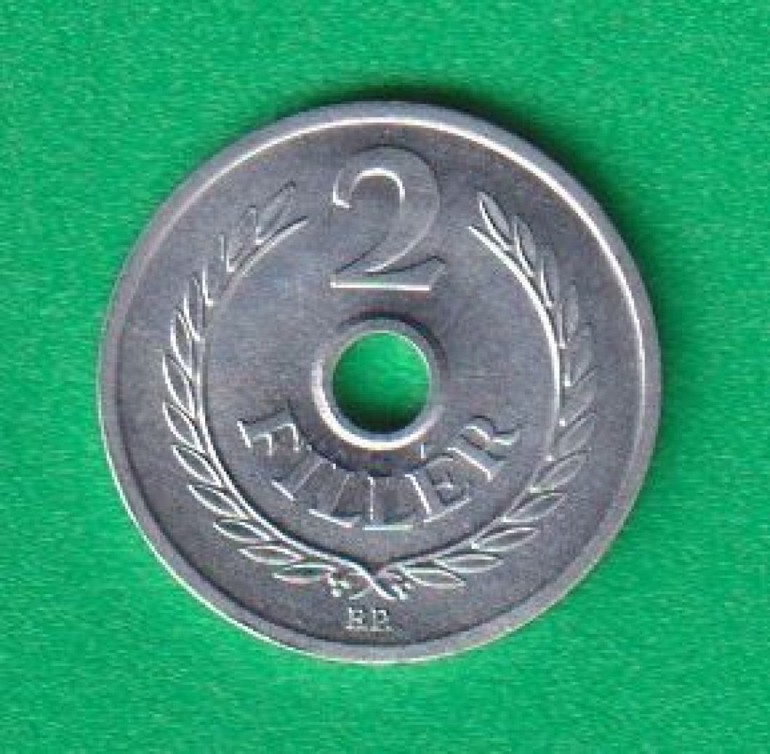 2 Fillér 1986. Alu. 18mm