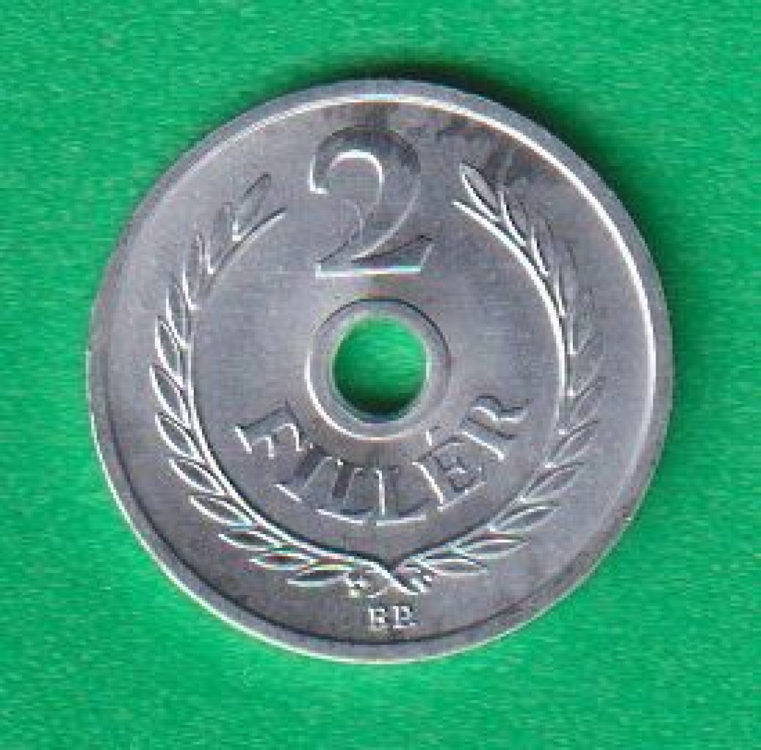 2 Fillér 1988. Alu. 18mm