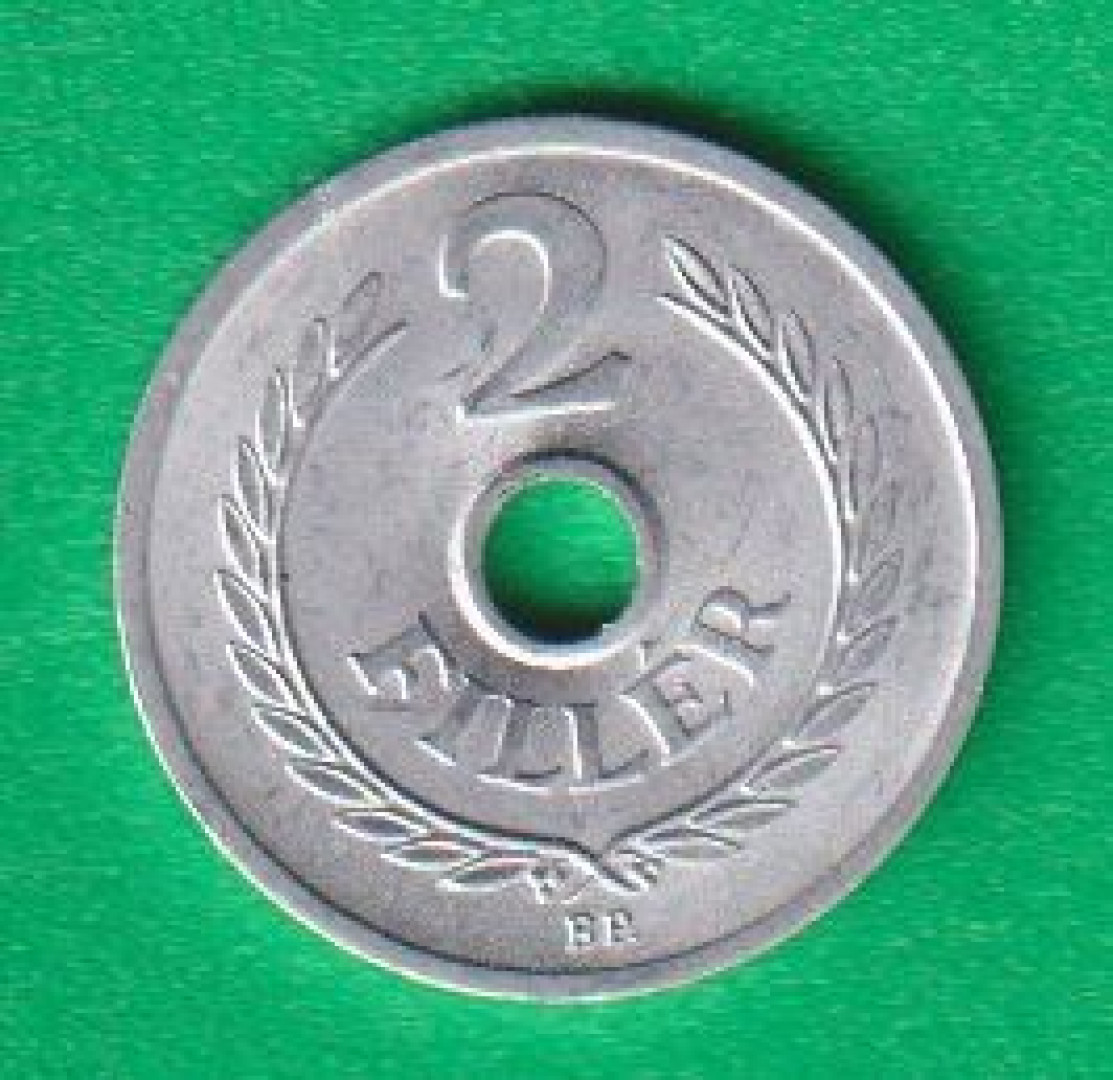 2 Fillér 1961. Alu. 18mm