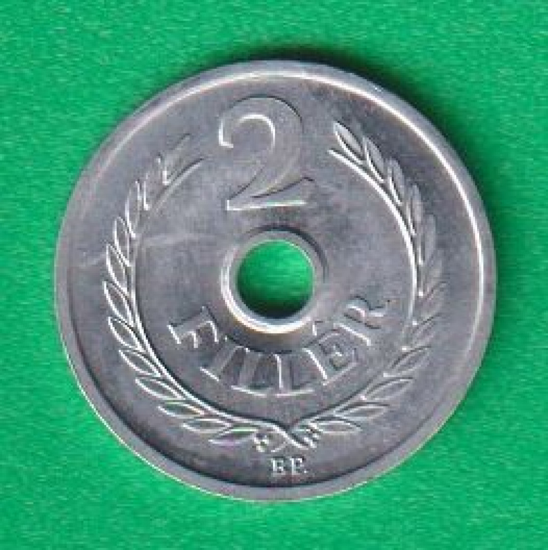 2 Fillér 1983. Alu. 18mm