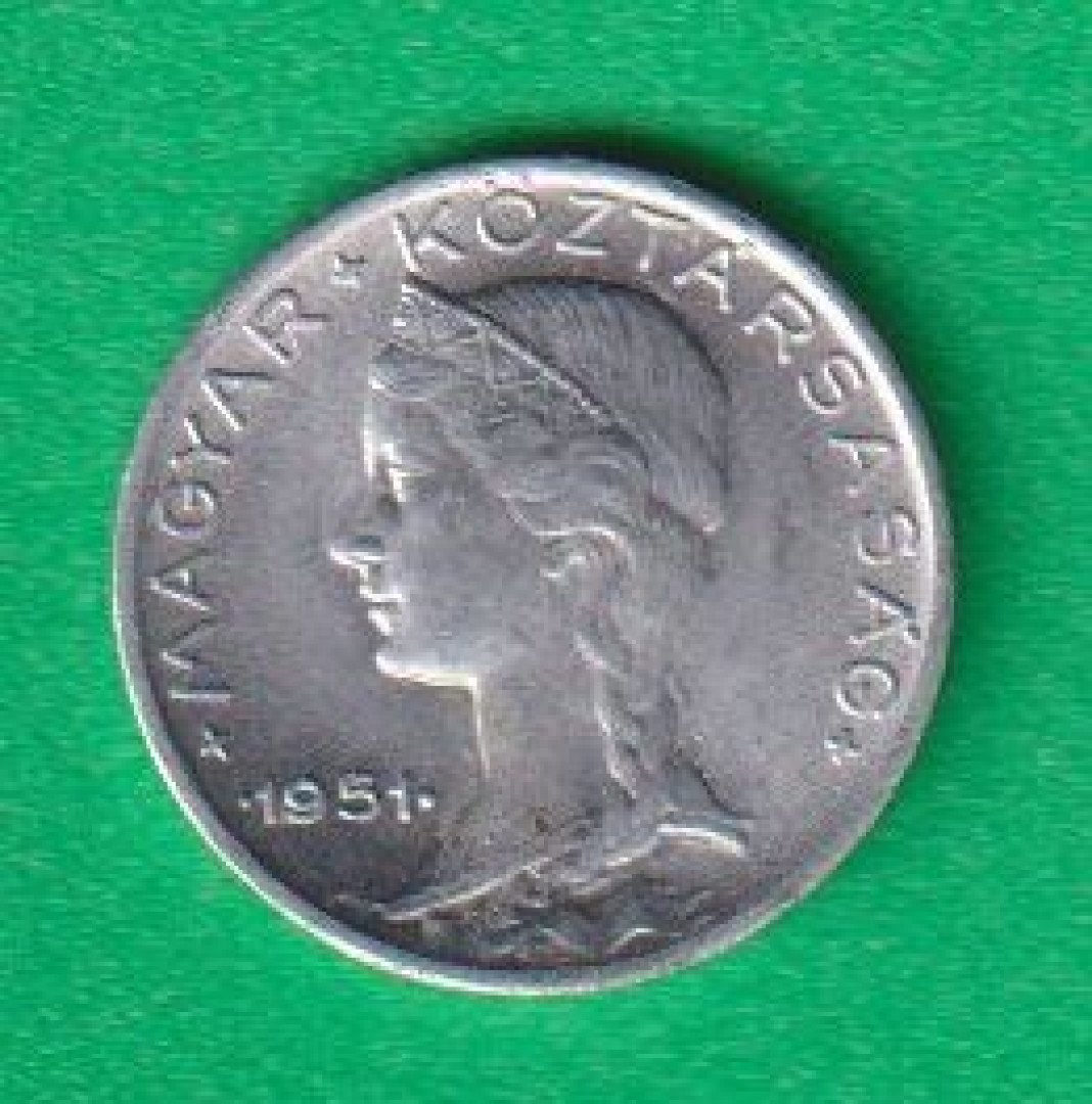 5 Fillér 1951. Alu. 17mm