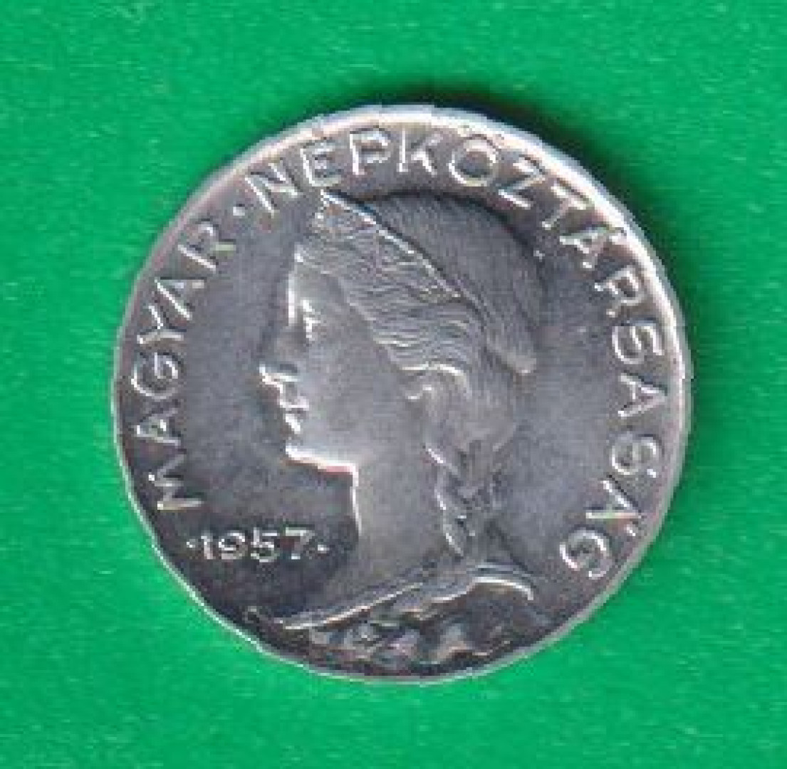 5 Fillér 1957. Alu. 17mm