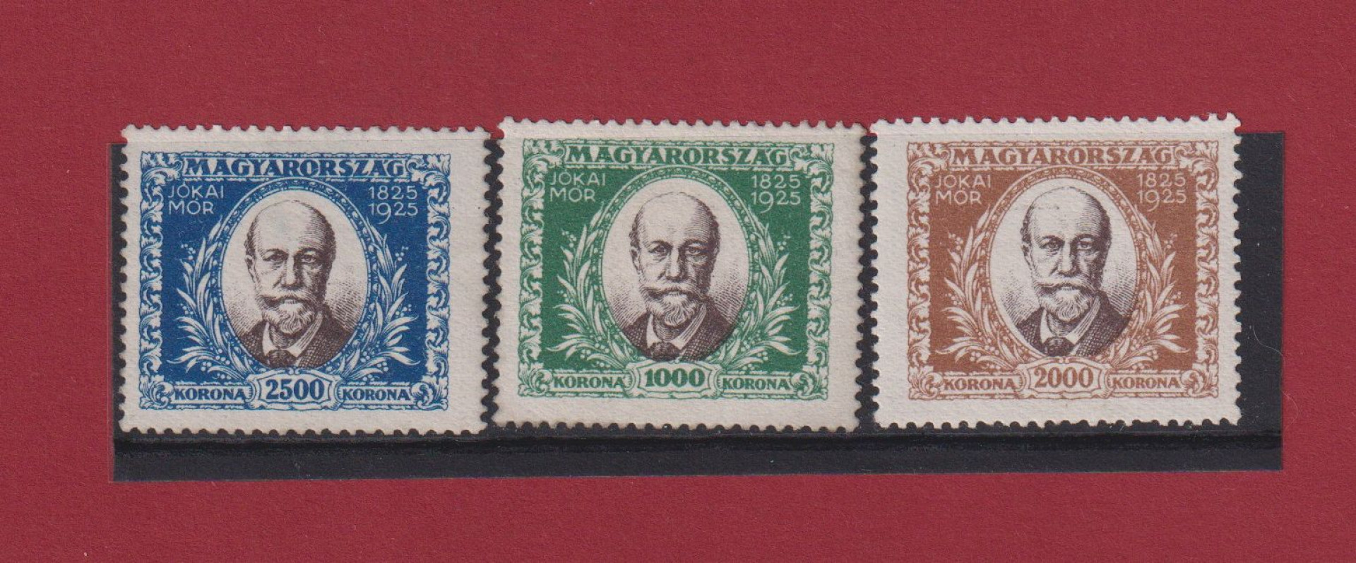 1925. Jókai Mór (I.) (430-432 Tny)** fejkép átnyomat