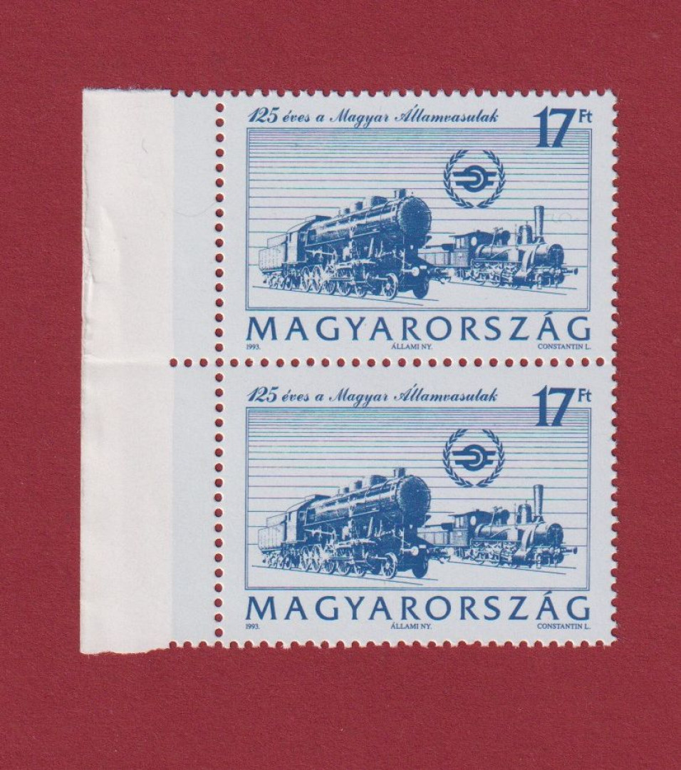 1993. 125 éves a Magyar Államvasutak (4199a Tny)**