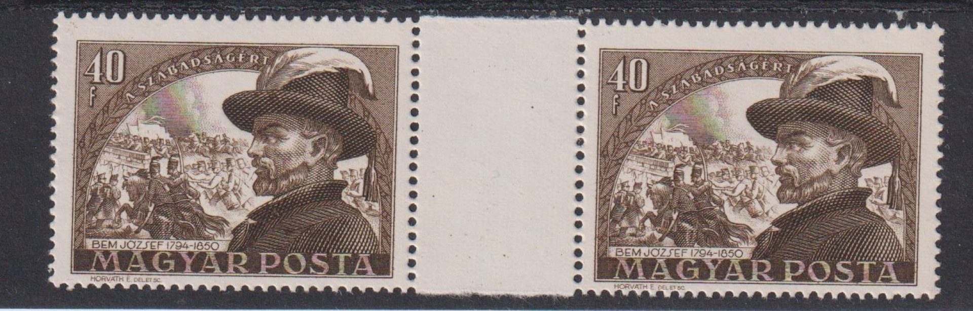 1950. Bem József (I.) (1198)** középen üres mező