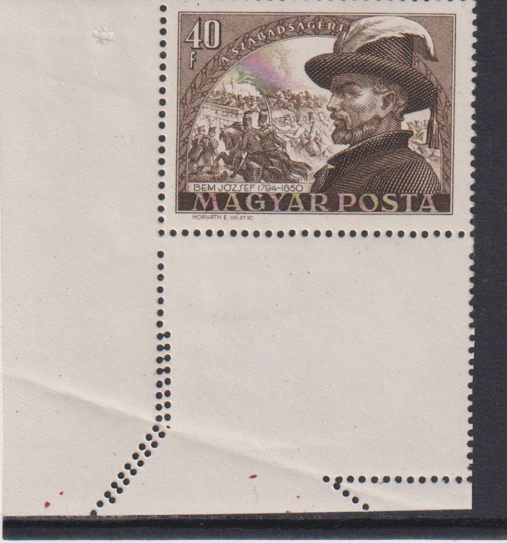1950. Bem József (I.) (1198)** alul üres mező szabálytalan fog.