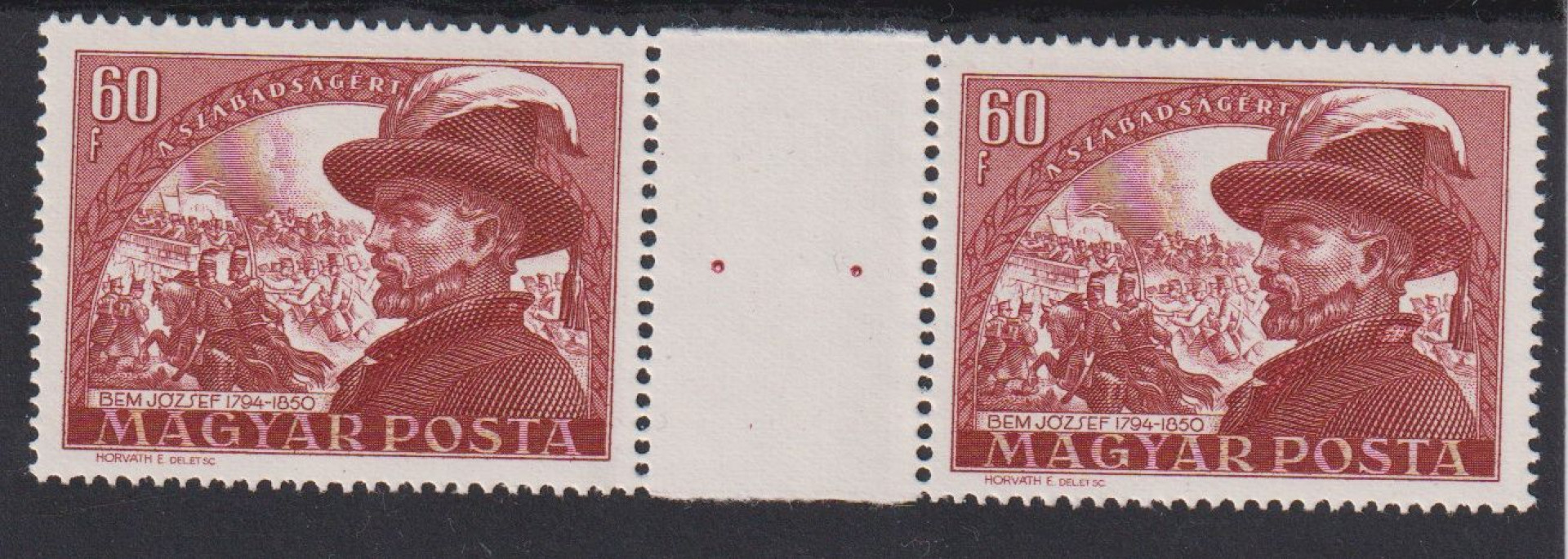 1950. Bem József (I.) (1199)** középen üres mező