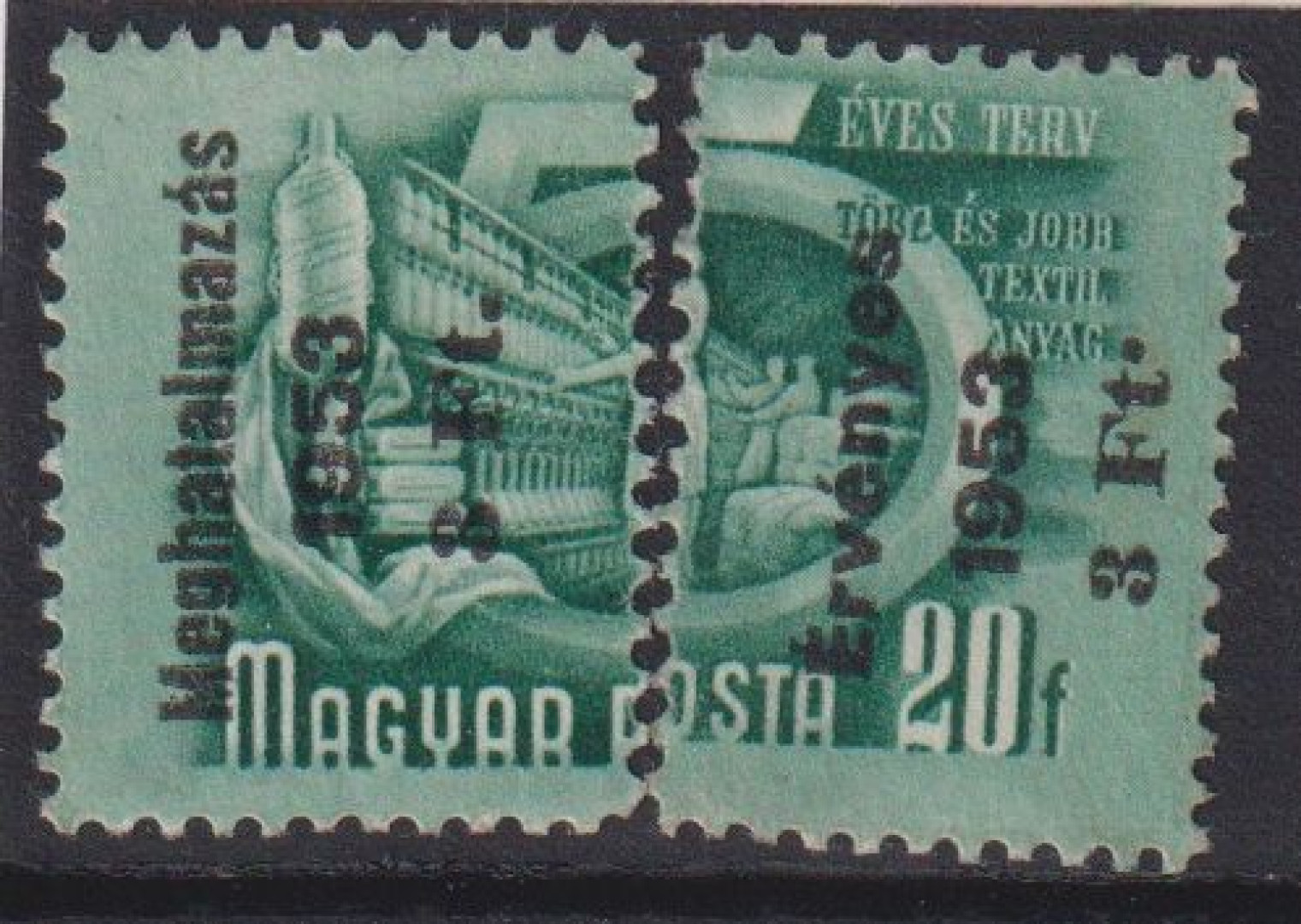 1950. Ötéves terv (1128)** bélyegen Meghatalmazás