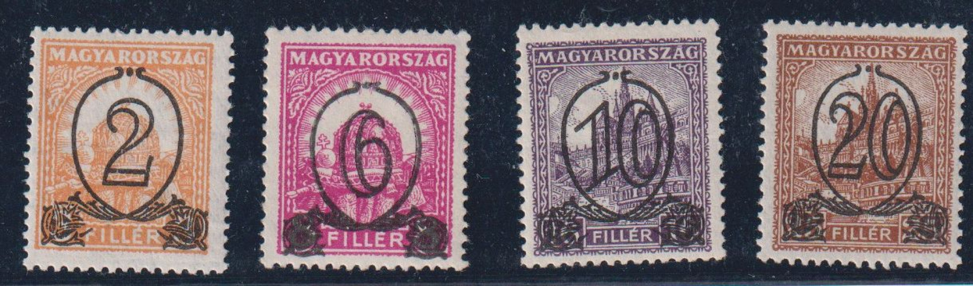 1931. Kisegítő bélyegek I. (501-504)** B14-14 1/4