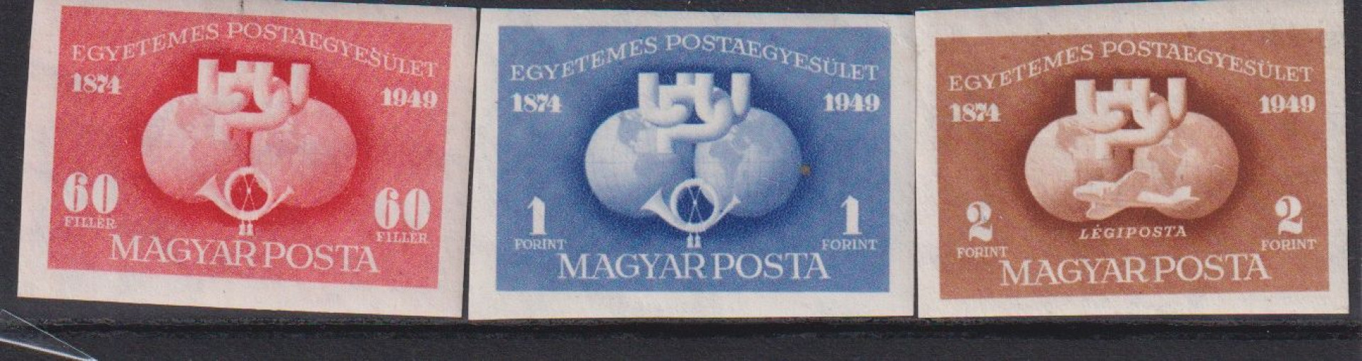 1949. UPU.I.-L (1112-1114)** vágott sor