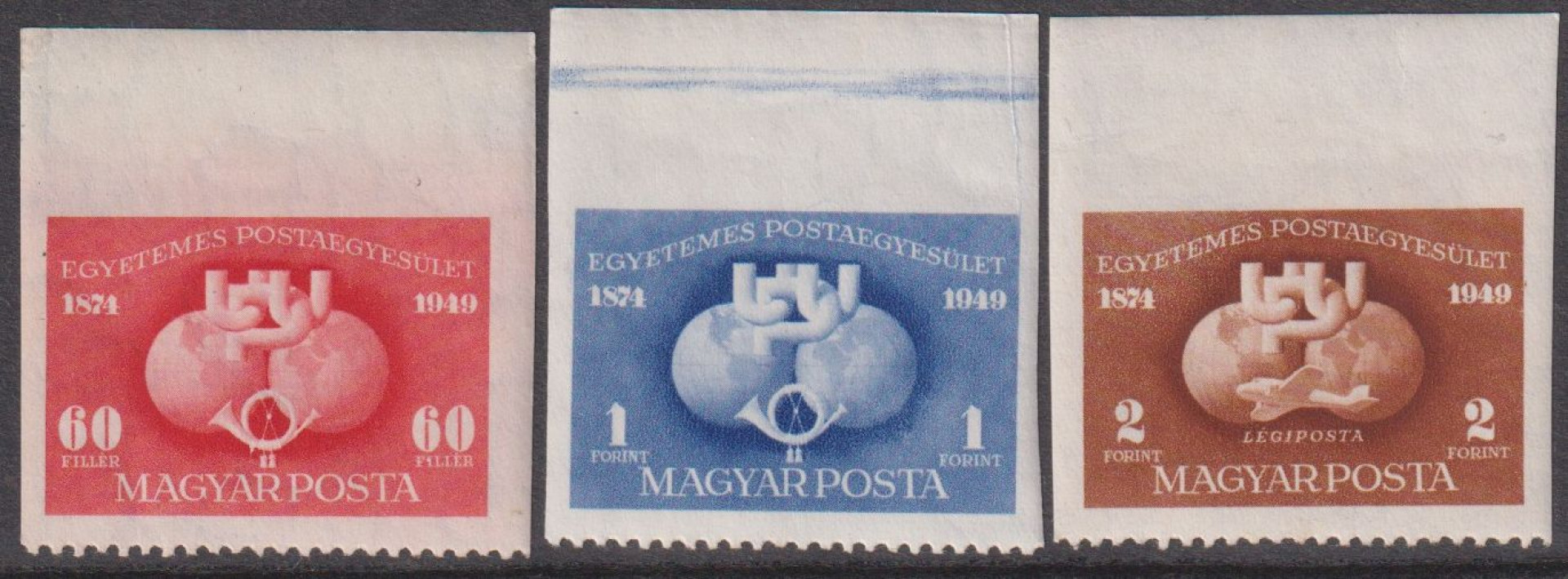 1949. UPU.I.-L (1112-1114)** alul fogazott