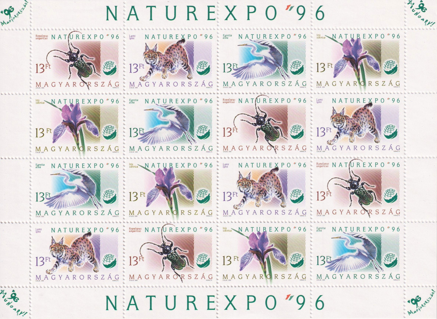 1996. Naturexpo (4358-4361)** kisív