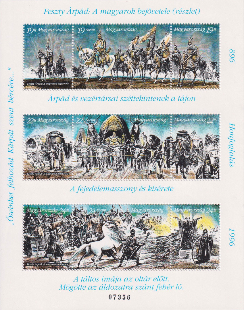 1996. Feszty-Körkép A magyarok bejövetele (4331a-c)**