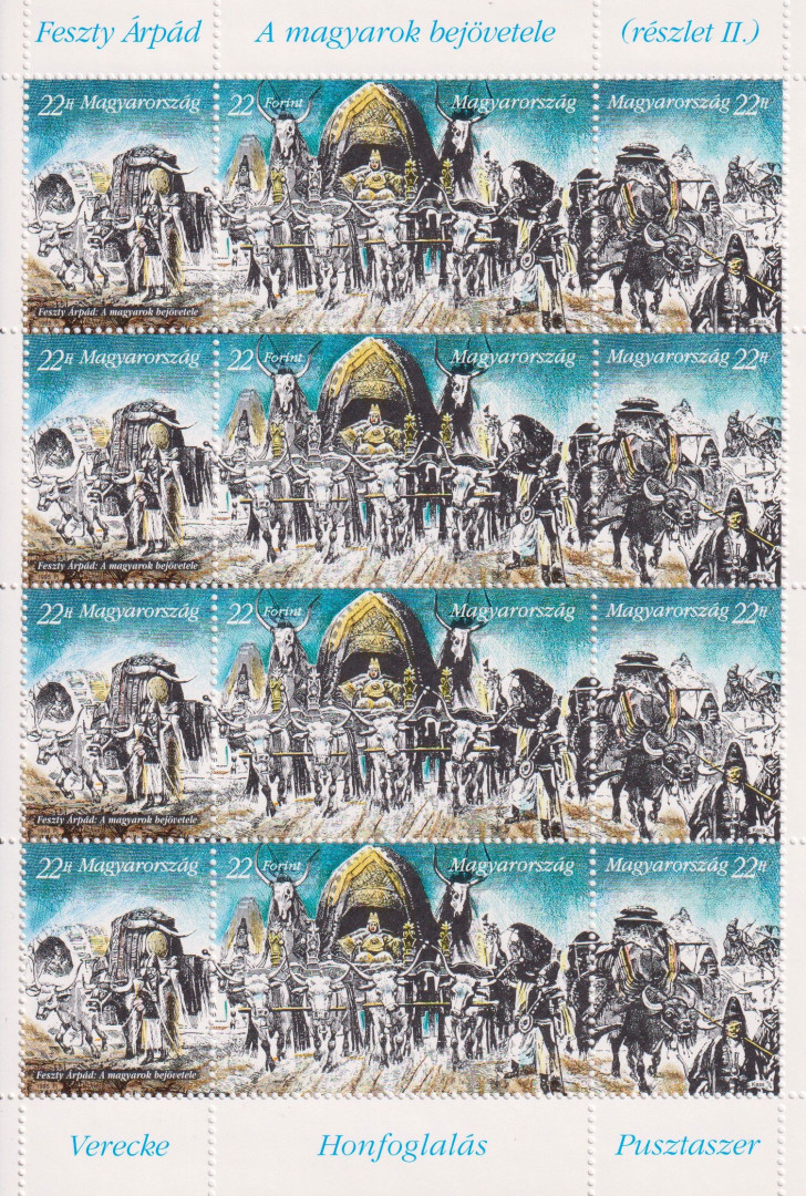 1995. Feszty-Körkép A magyarok bejövetele II.(4279-4281)**