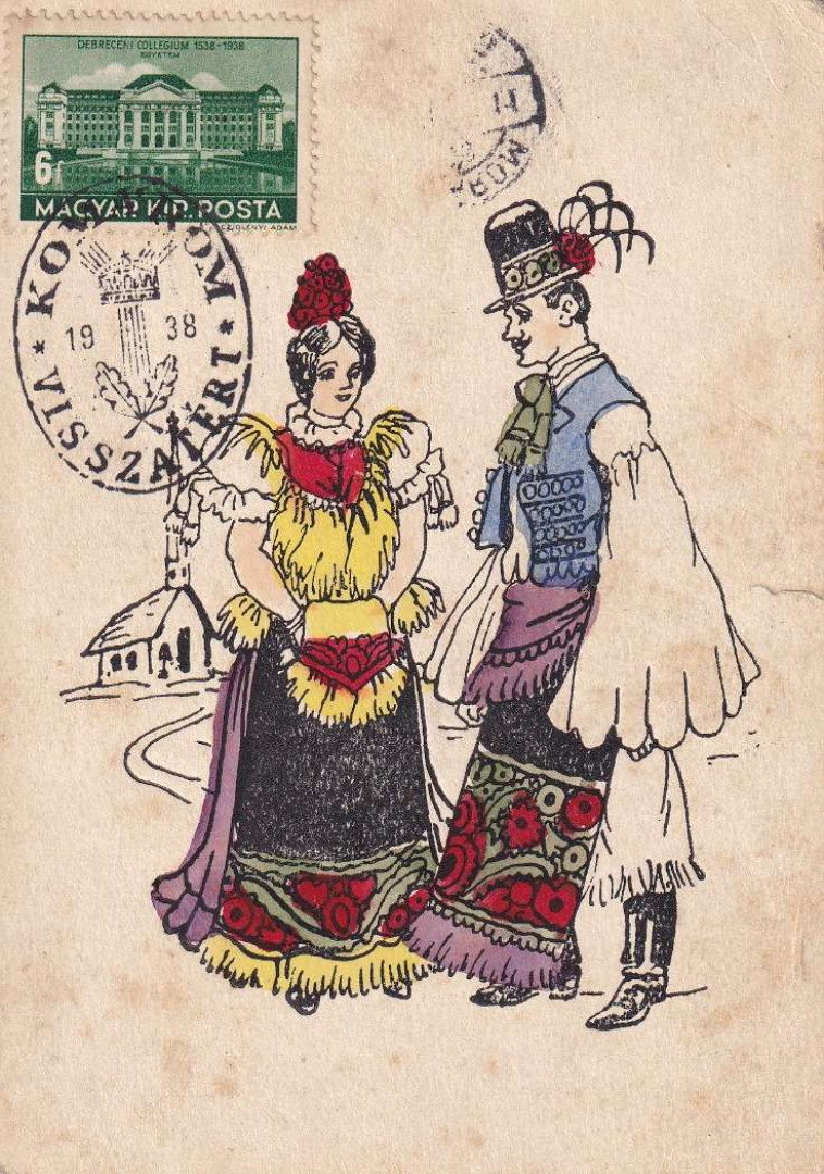 1938. KOMÁROM Visszatért képeslapon