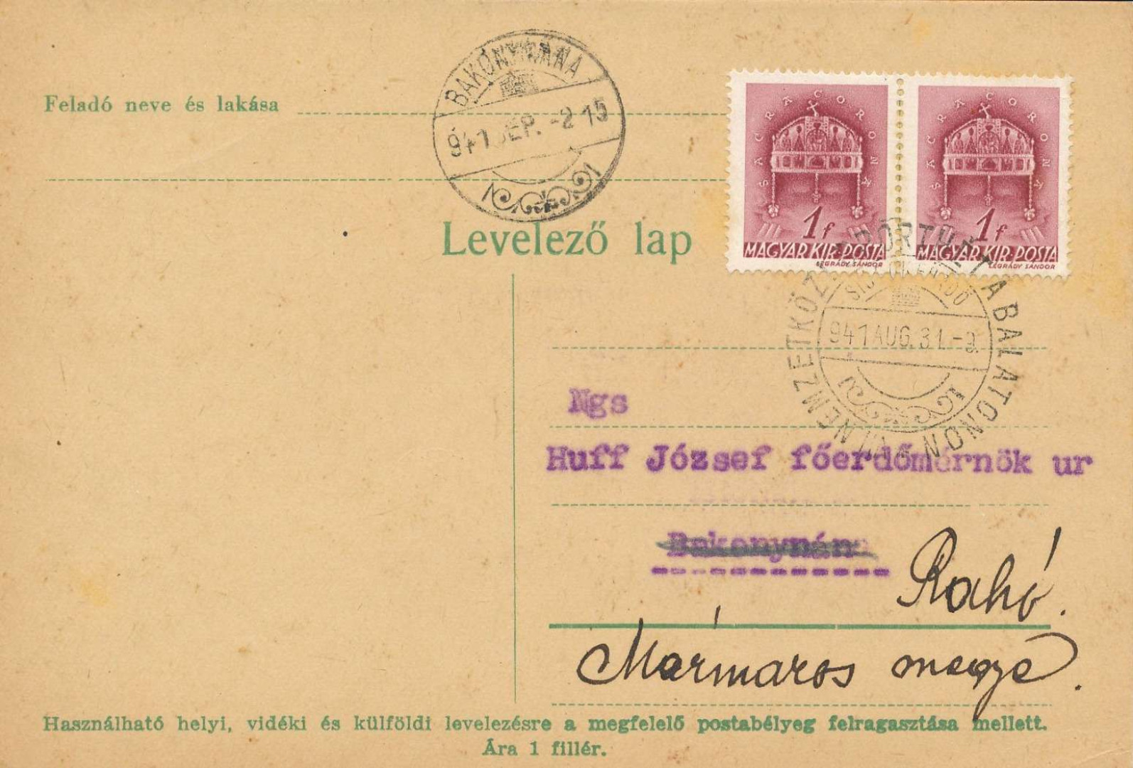1939. VII.Nemzetközi Sporthét a Balatonon levelezőlap