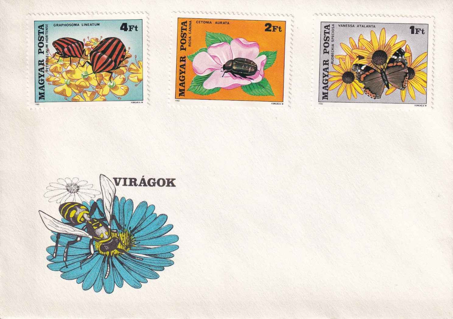 1980. Virágok FDC