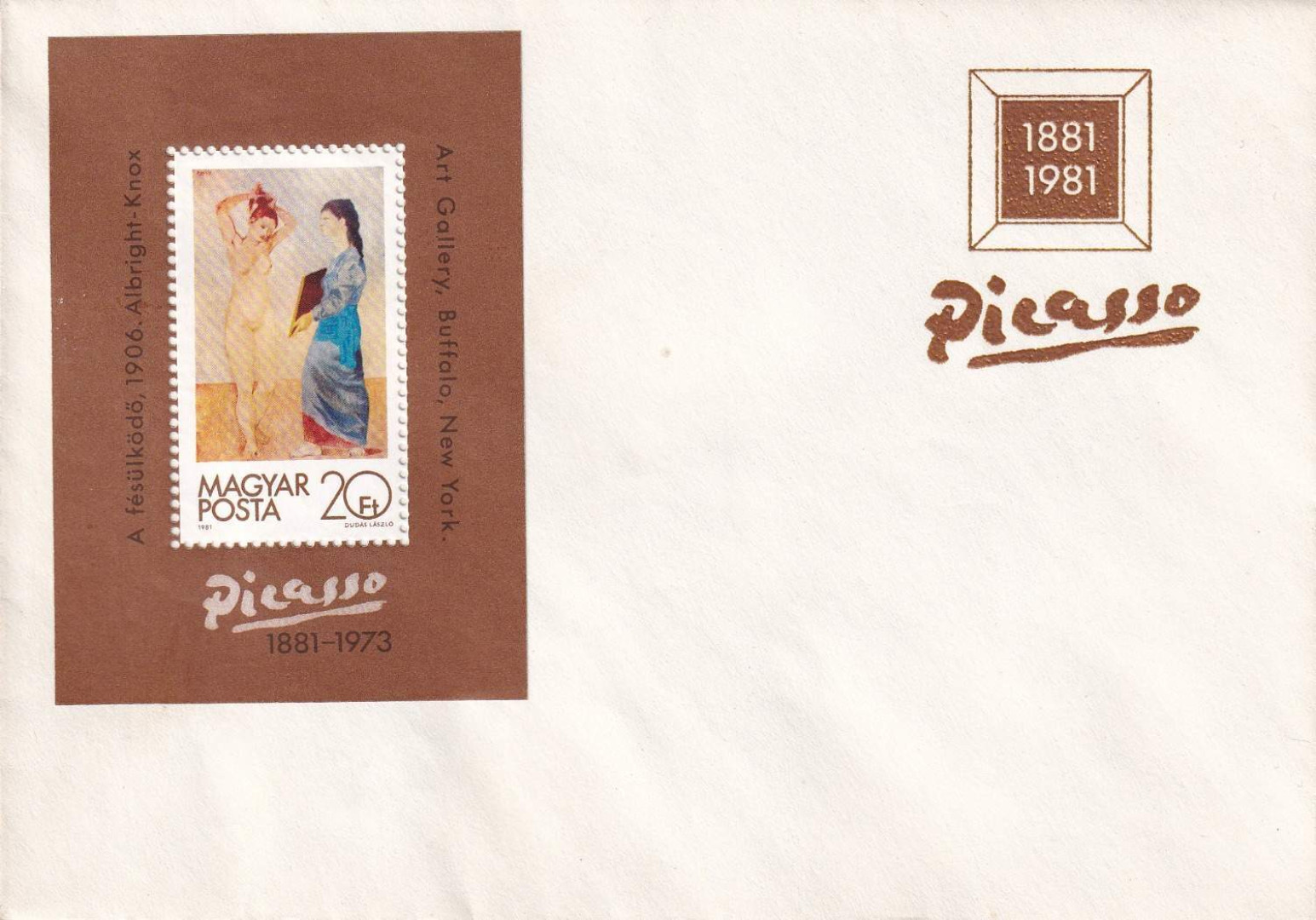 1981. Picasso 1881-1981. FDC