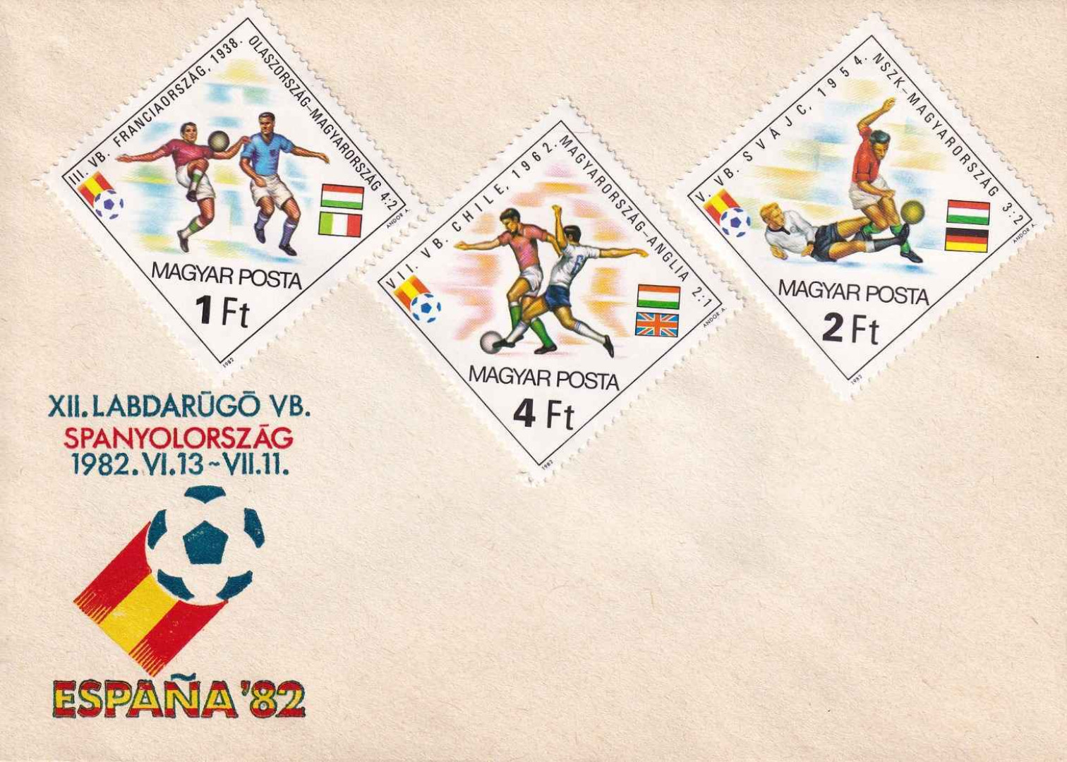 1982. XII.Labdarúgó VB. Spanyolország FDC