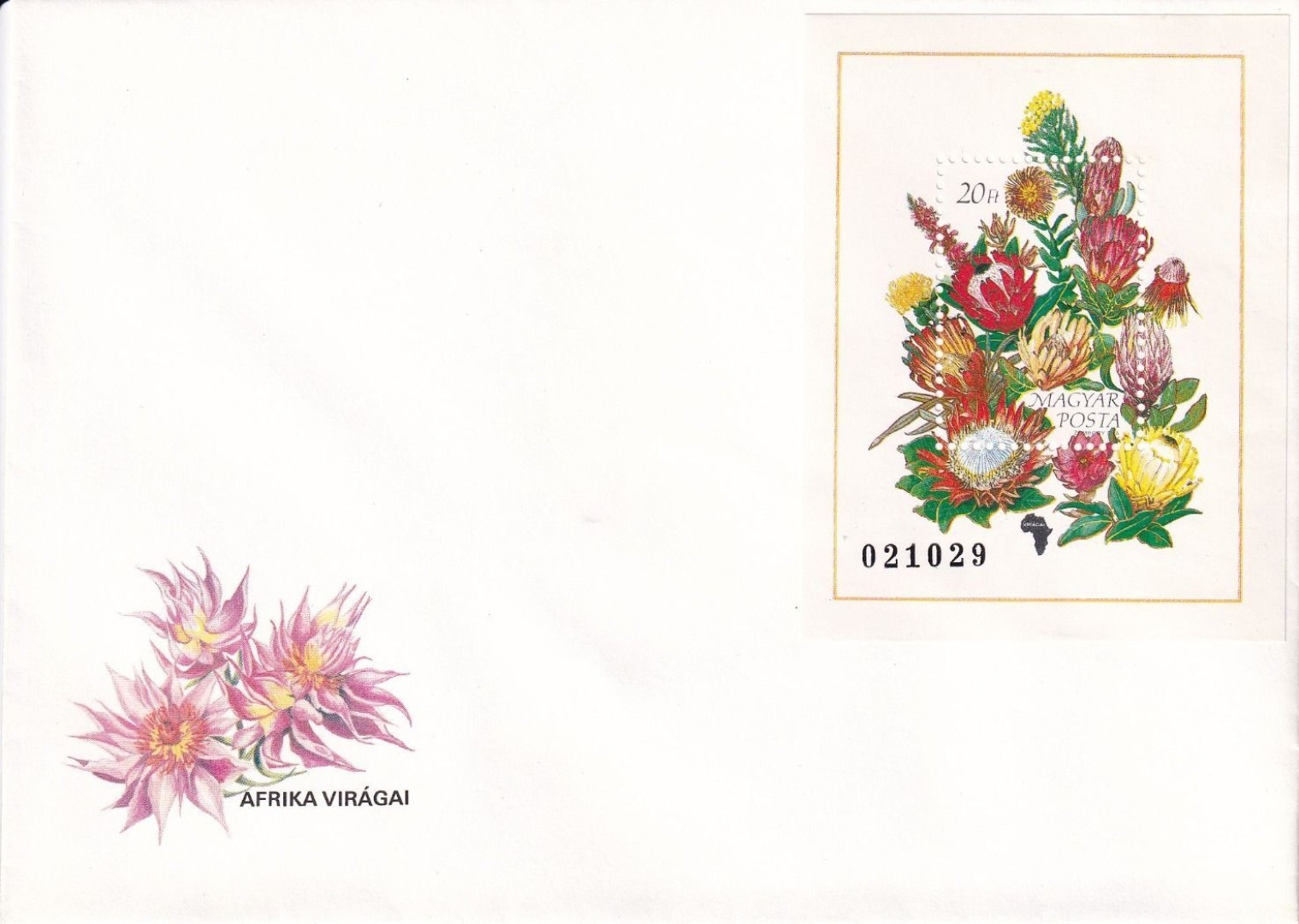 1990. Afrika virágai FDC