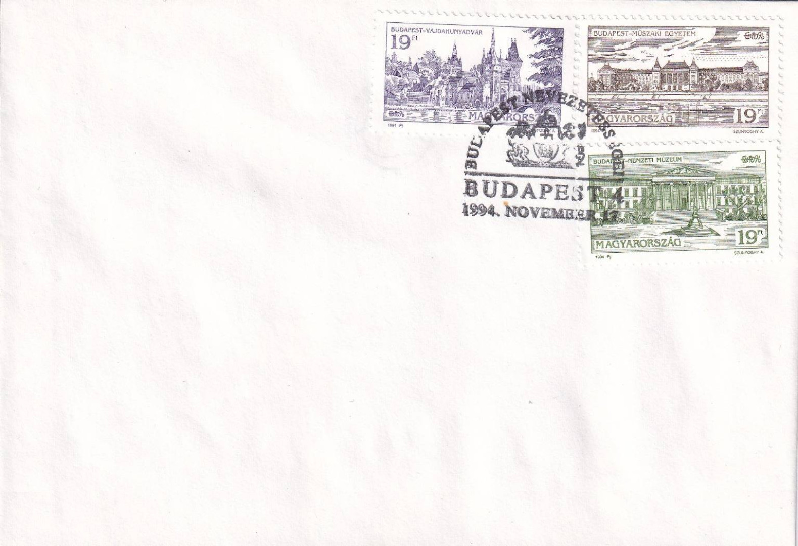 1994. Budapest nevezetességei FDC