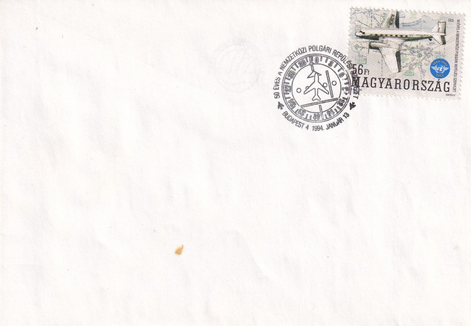 1994. 50 éves a Nemzközi polgári repülés FDC