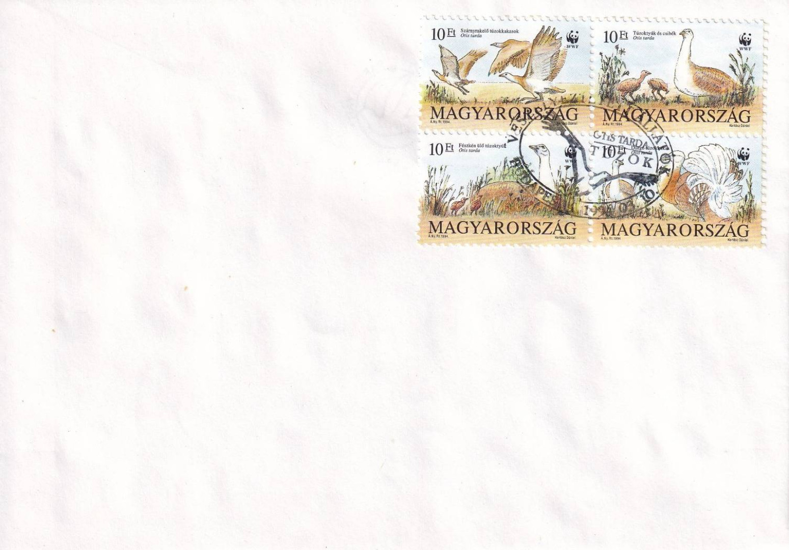 1994. Veszélyeztetett állatok FDC