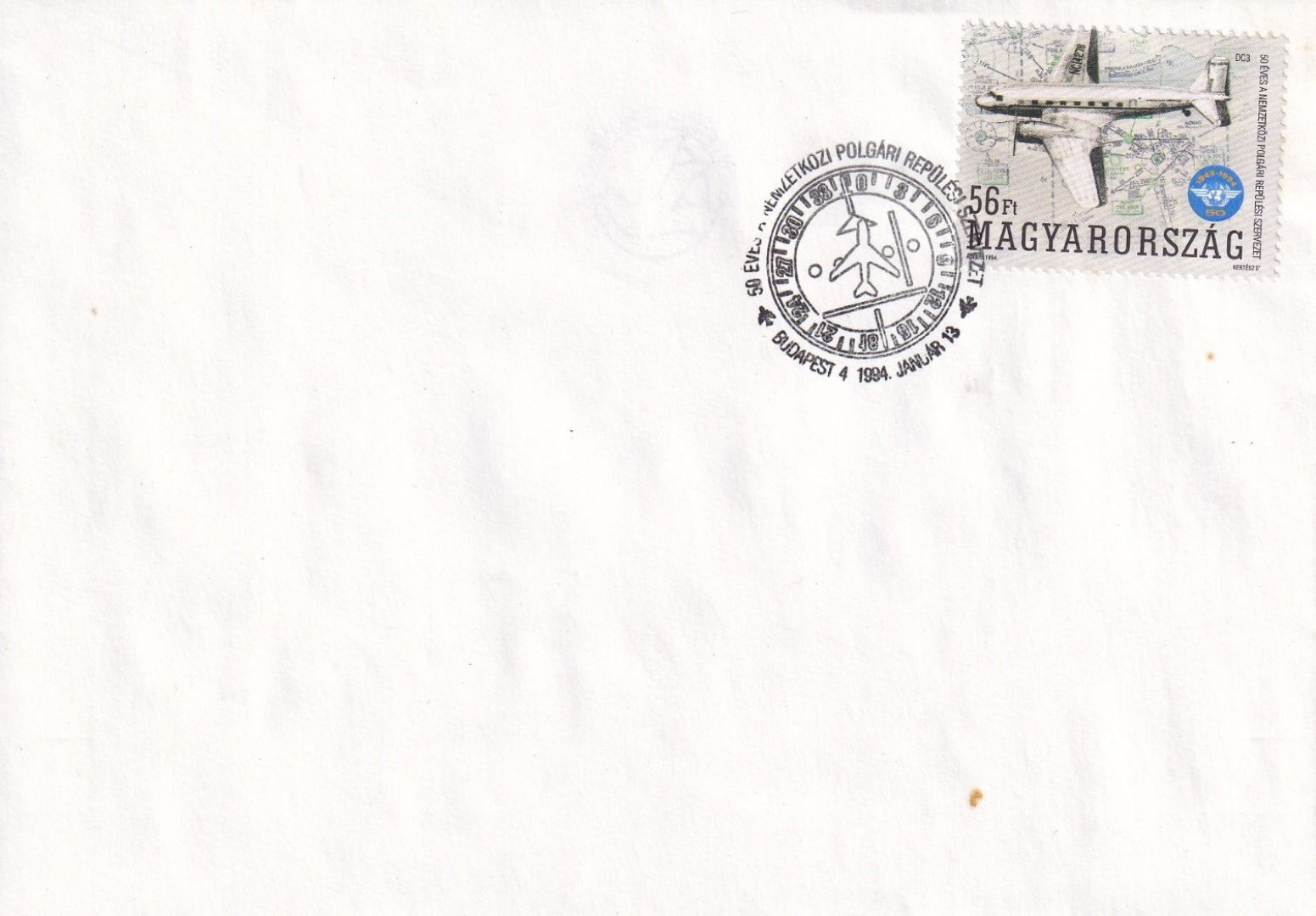 1994. 50 éves a Nemzközi polgári repülés FDC