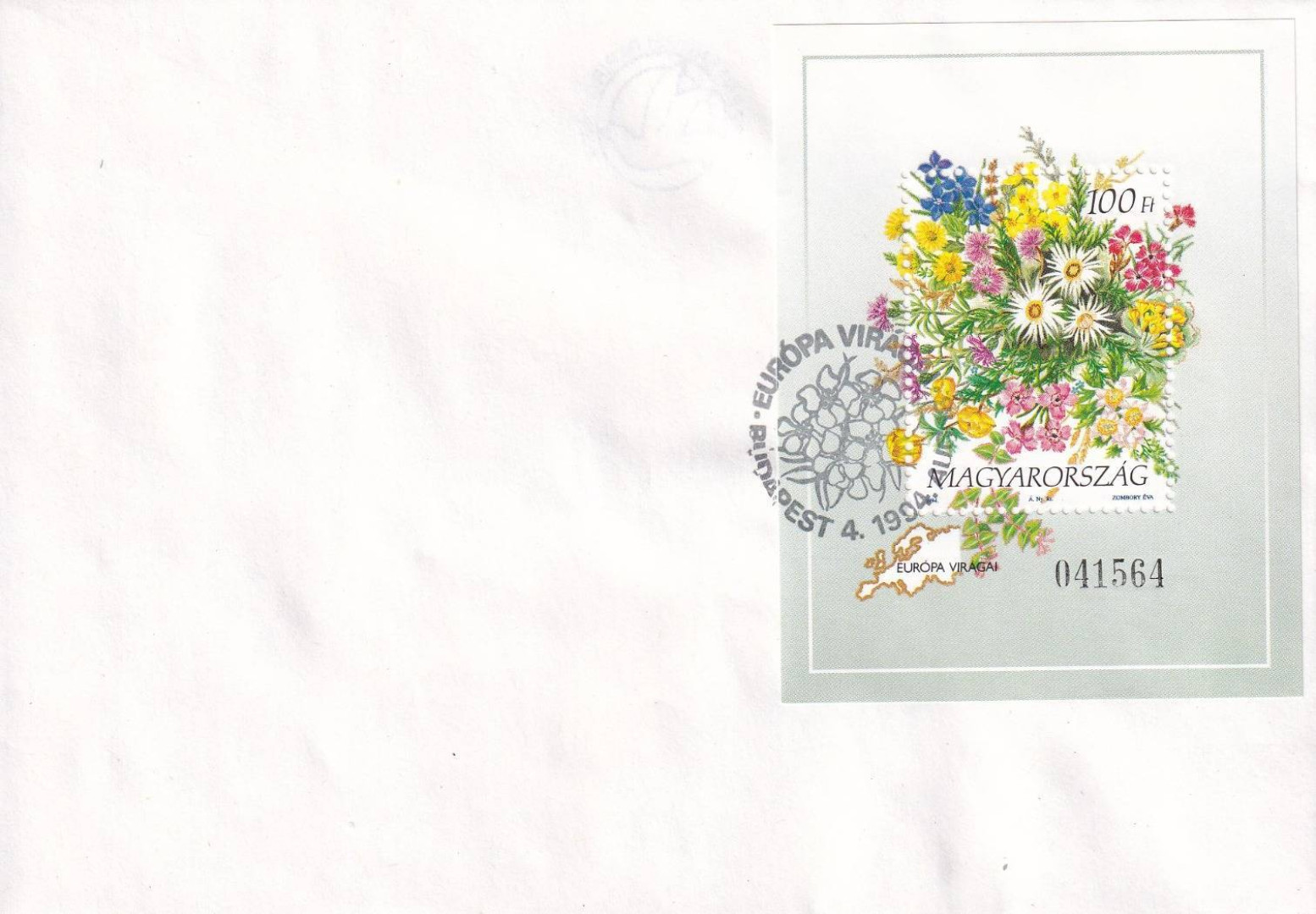 1994. Európa virágai Blokk FDC