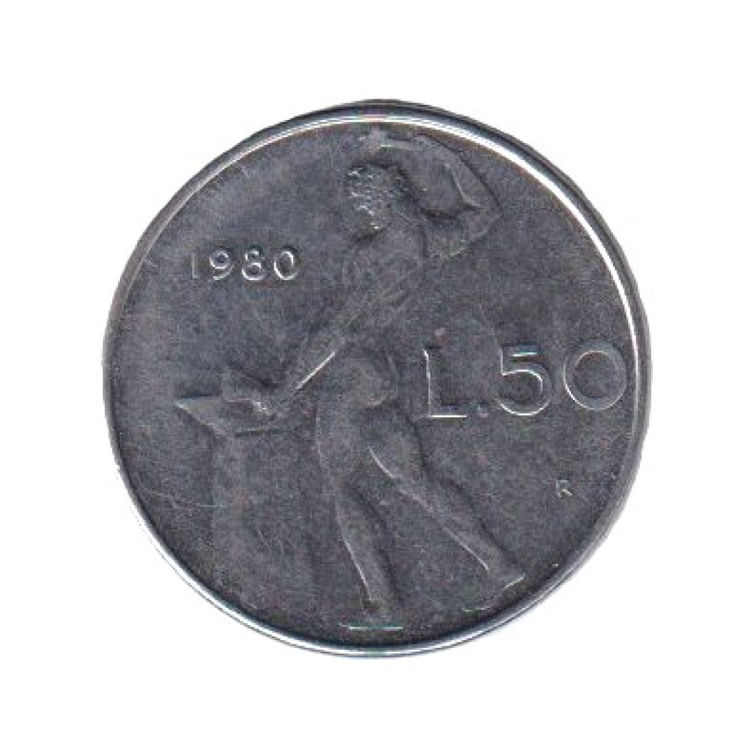 Olaszország 50 lira 1980. Ni