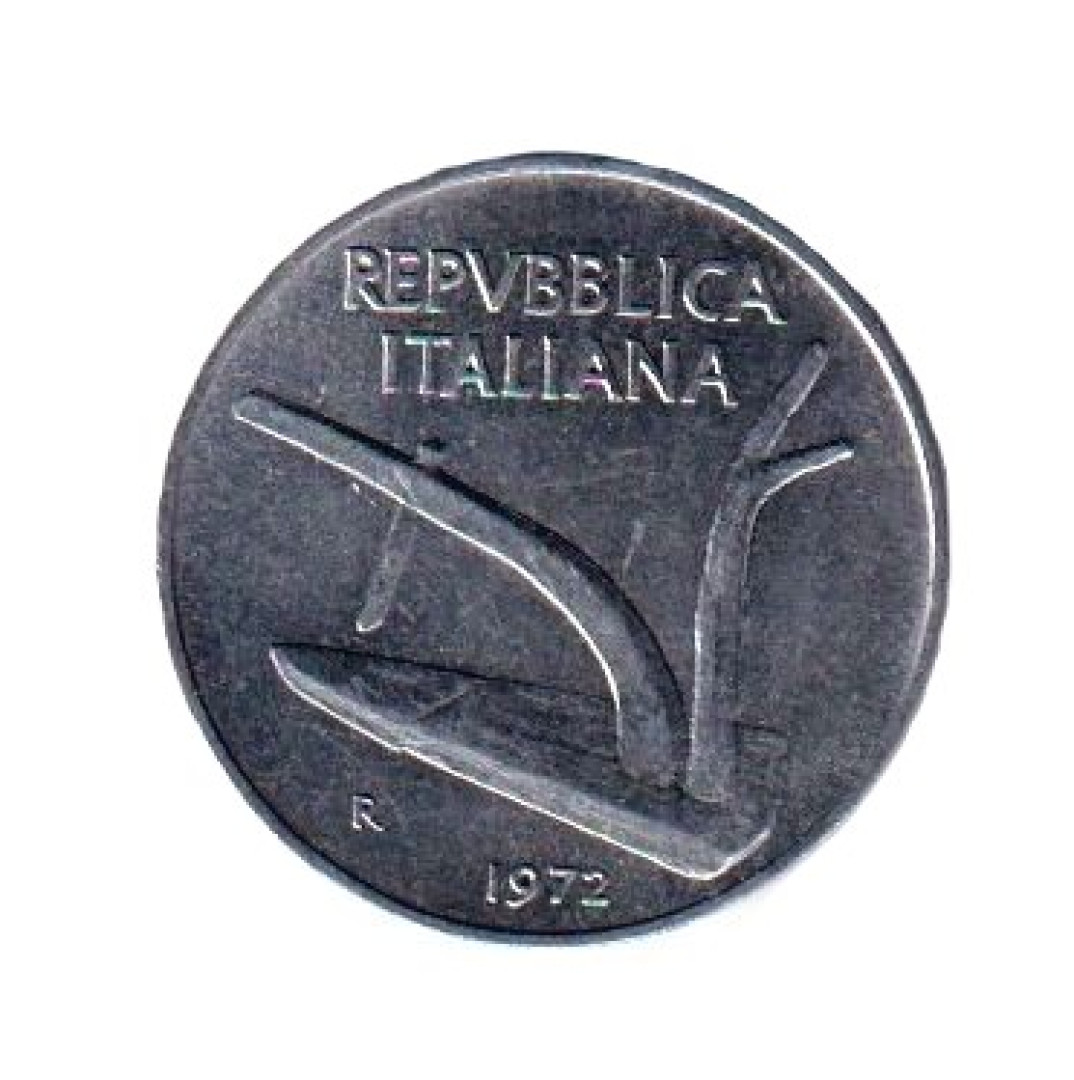 Olaszország 10 lira 1972. Alu.