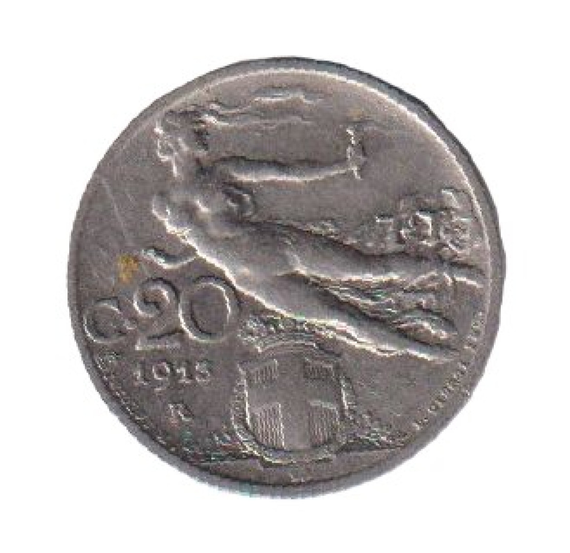 Olaszország 20 centesimi 1913. Ni