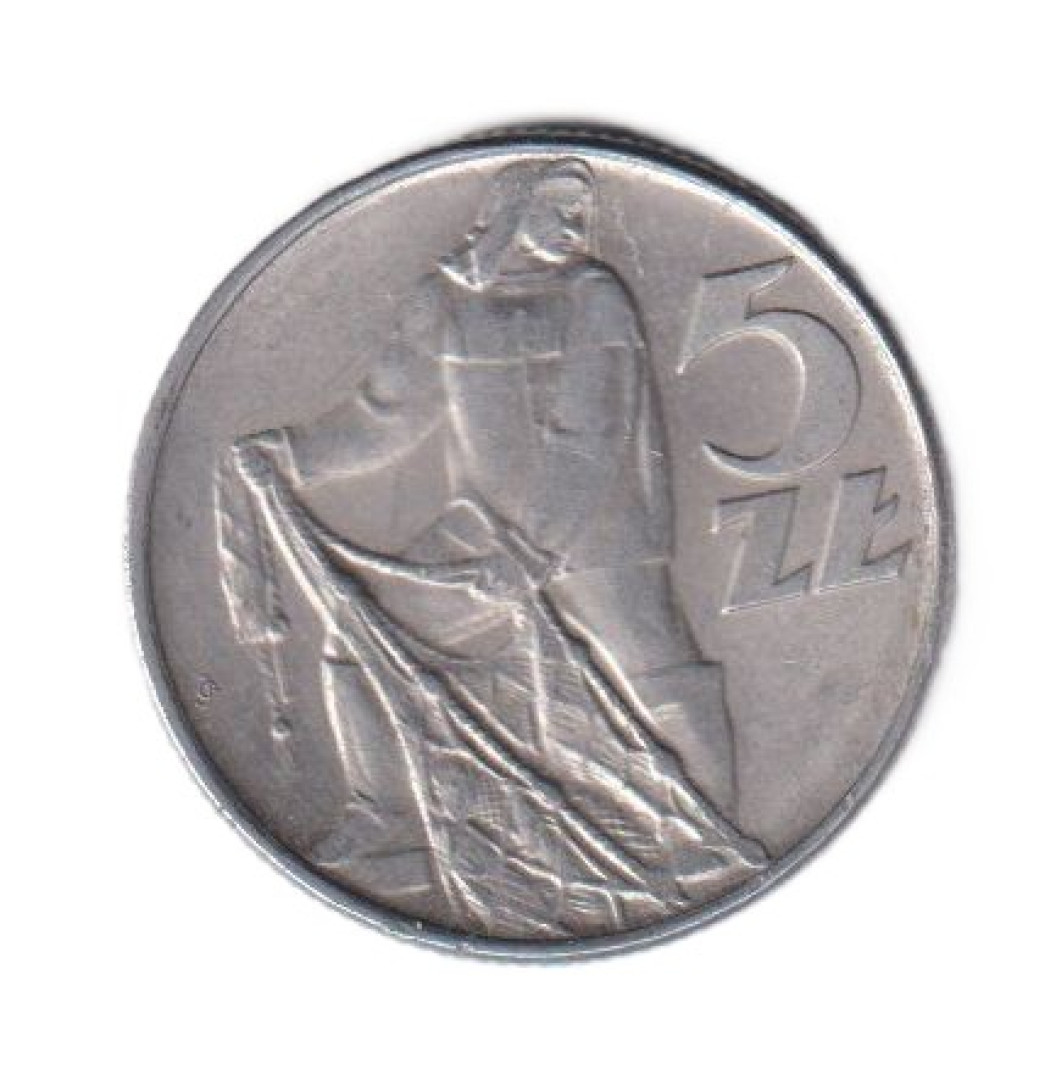 Lengyelország 5 zlotych 1974. Alu.