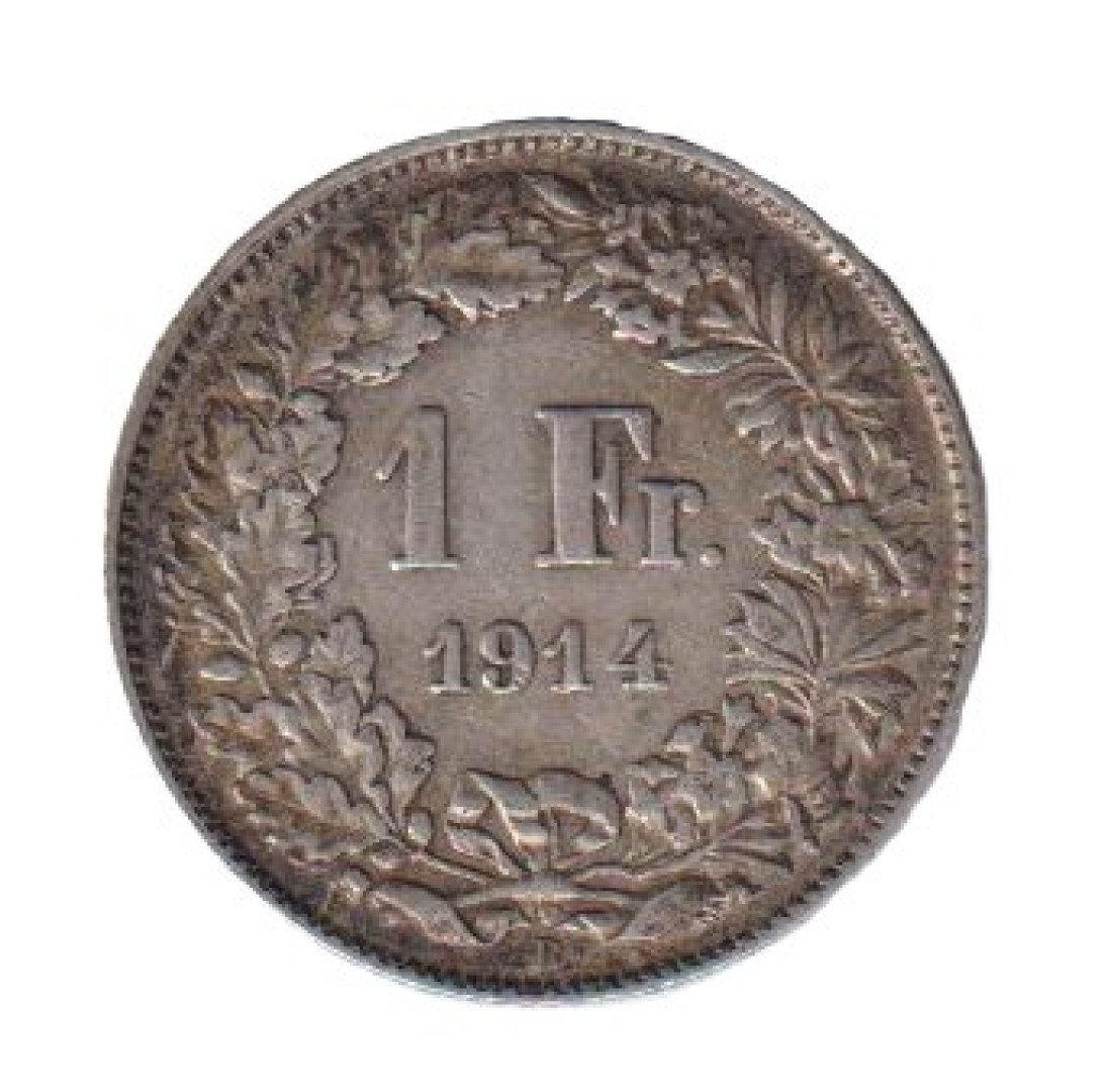 Svájc 1 franc  1914. Ezüst 4,4gr/835