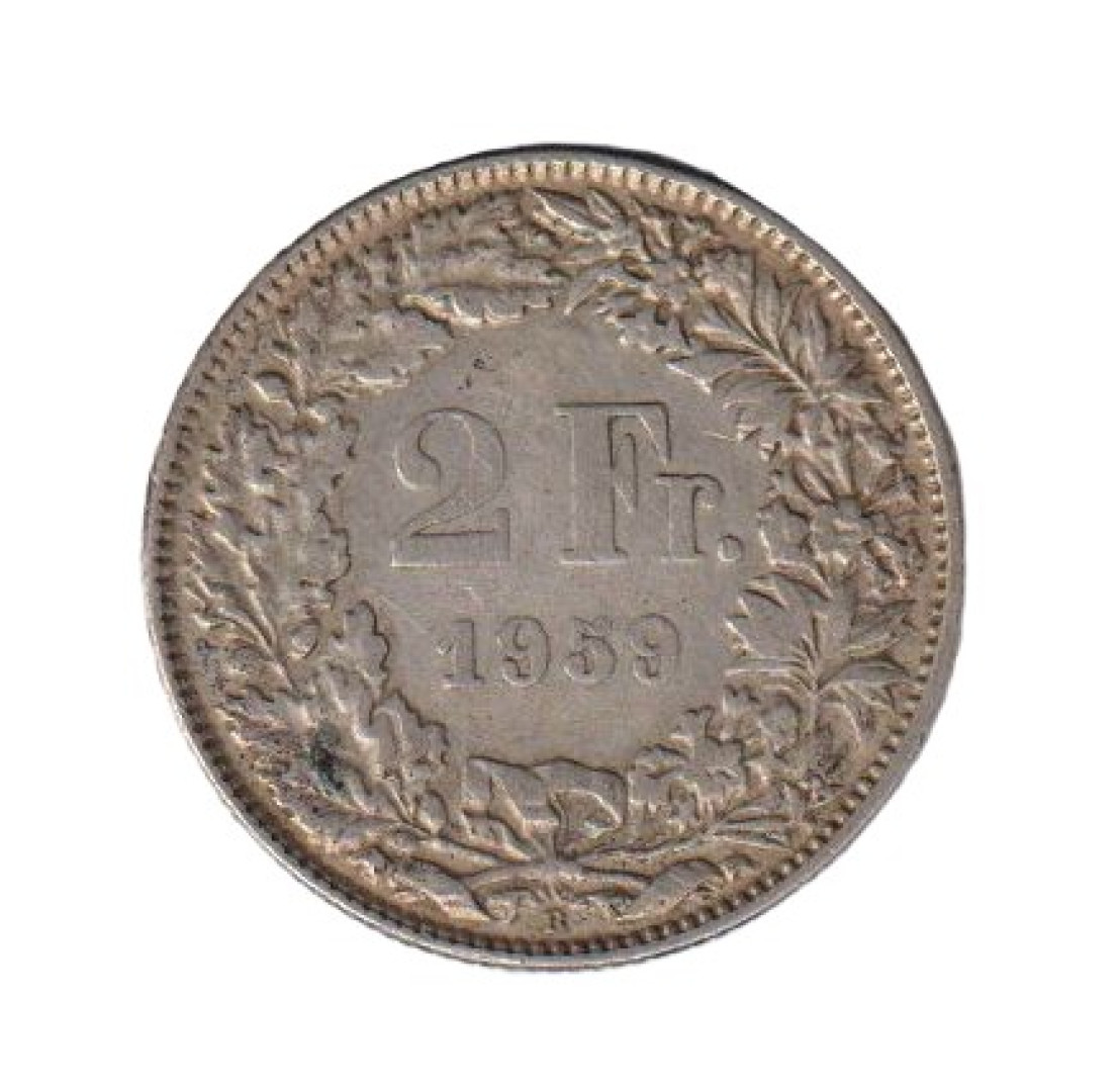 Svájc 2 francs  1914. Ezüst 10gr/835
