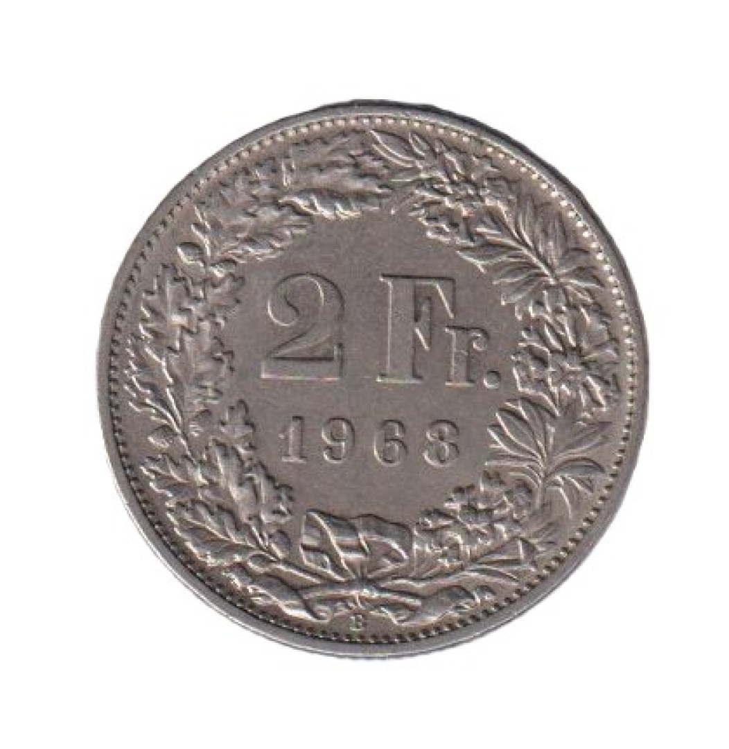 Svájc 2 francs  1968. Ni