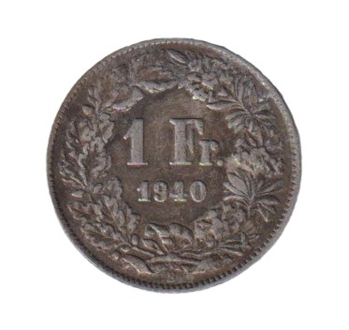 Svájc 1 franc  1940. Ezüst 4,4gr/835