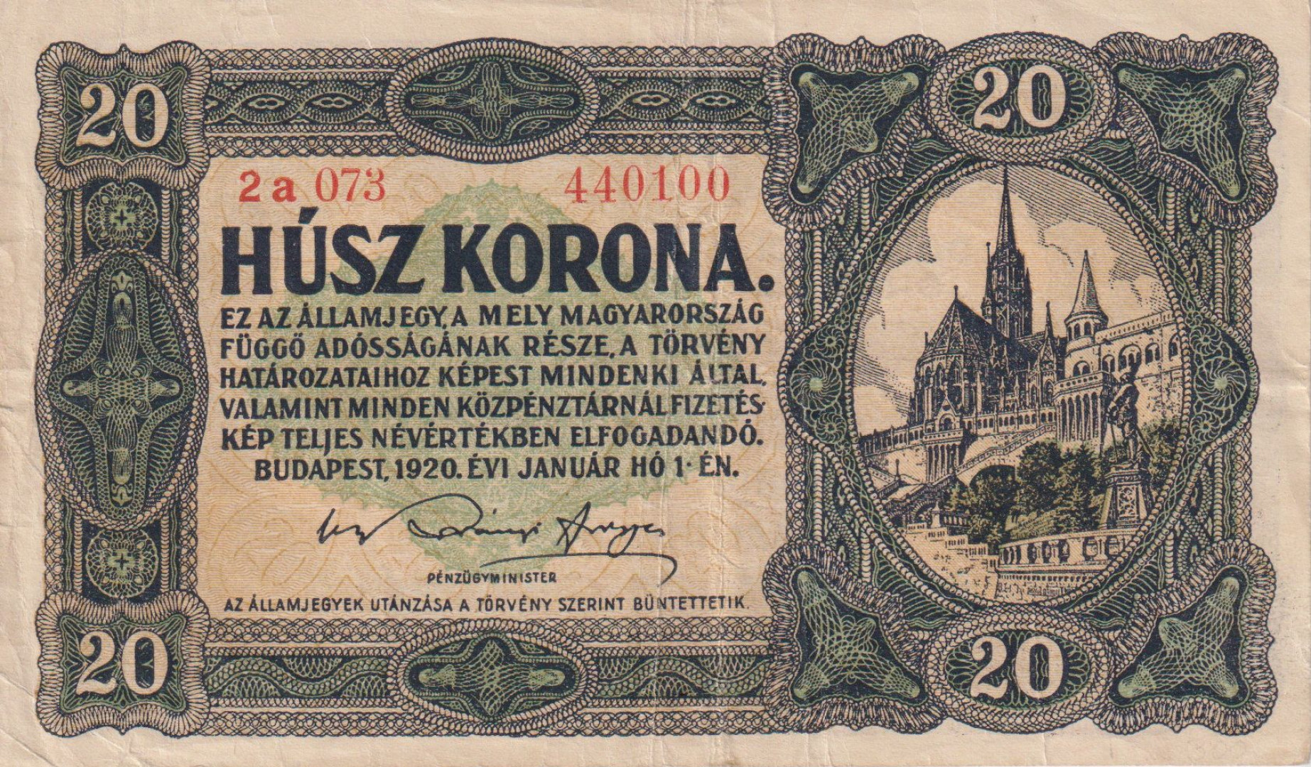 20 Korona 1920. (2a 073)